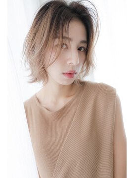 セシルビー 等々力店(SECILB) 大人可愛いウェーブボブ