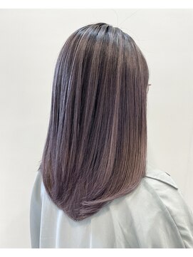 イト(ito.) 外国人風バレイヤージュラベンダーグレー_ メルティカラー