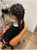 編み込みツイン