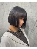 ラインの崩れないショートボブ♪（小田急相模原）縮毛矯正
