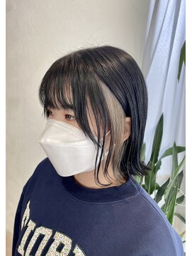 フレア 心 武庫之荘(flare) 外ハネボブ*インナーカラー*グレージュ