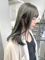 ヘアー アイス 御器所本店(HAIR ICI) 20代30代大人美人小顔ブリーチなし韓国ヘアオリーブアッシュ