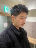 メンズフェードカットパーマ長めツーブロック