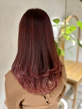 ハツメイ 川崎西口店(HATSUMEI) チェリーピンク×レイヤーカット