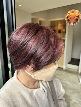 シダミノオ(sida MINOH) 20代30代40代50代/レイヤーカット似合わせカット/ピンクベージュ