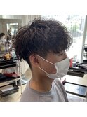波巻きパーマ