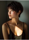 アプリコットオレンジハイライトカラーサーフカール夏くびれヘア