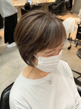 ティダスマイル 吉祥寺店(tida smile) 白髪ぼかしハイライト/くびれショート