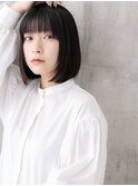#27/黒髪/ボブルフ/ネビージュ/小顔/ワンレン/髪質改善/仙台