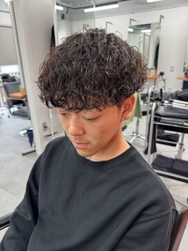 レブ 三条河原町(Reb,) スペインカールプードルパーマメンズパーマツーブロック