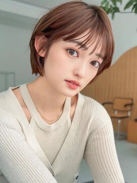 アグ ヘアー フロル 板橋店(Agu hair flor) 《Agu hair》似合わせ耳掛けショート×numberA.ベースケアミルク