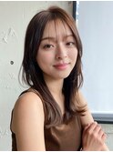 小顔 美髪 レイヤーカット イメチェン ワイドバング"