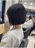 切りっぱなしボブ ショート カット 似合わせ