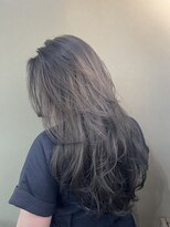 エイト 難波店(EIGHT namba)&nbsp;バタフライレイヤーカット×グレー