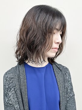 ラウンジ モリオ イケブクロ(Lounge MORIO Ikebukuro) ＊くせ毛カットふわふわボブディ切りっぱなしボブ耳かけボブ30代