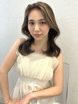 ユーフォリア 渋谷グランデ(Euphoria SHIBUYA GRANDE)&nbsp;ハイライト　海外風カラー　デザインカラー　ミルクティー