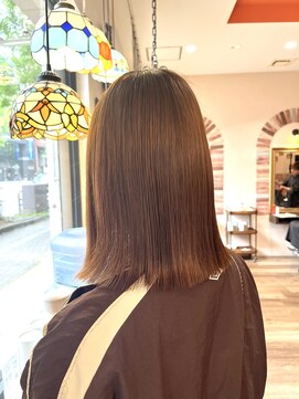 フェイバー 警固店(FAVOR) 【店長オススメ】お手入れ簡単ボブ　パーソナルカラー診断