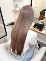 シアエミュー 新越谷店(SHEER emu)&nbsp;[ ブリーチ2回 ] 艶感ラテベージュ