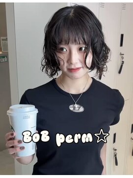 サンド 池袋(sand) ボブに柔らかパーマ