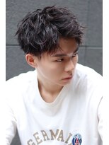 リークフー(Ree cu fuu)&nbsp;ツーブロ爽やかアップバンクしょーとシャドーパーマ