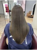 【赤み消し透明感】艶オリーブグレージュ