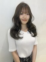 アクシス 栄店(`AXIS)&nbsp;森崎ミルクティーブロンド/ダークブルー/デジタルパーマ/栄