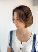 [バッサリカット] クセ毛でもおさまり◎なボブスタイル