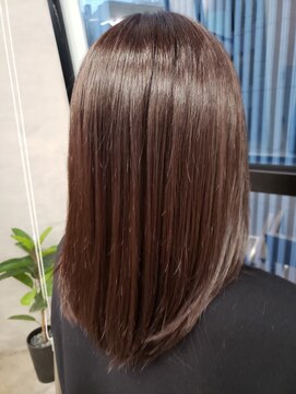 ラフランクリー(la frankly) 20代30代/大人かわいい/外ハネボブ/髪質改善/サンドベージュ