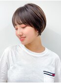 【長谷川】モテ髪ショートボブココアベージュ