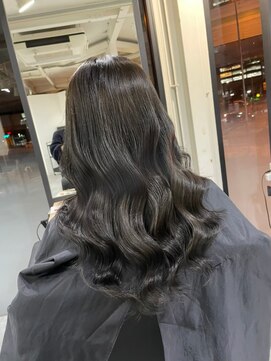 ラフ 難波店(LAFF) #黒髪#ボブルフ#ネビージュ#小顔#ワンレン