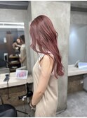 ピンクバレイヤージュ/バレイヤージュ/コントラストカラー