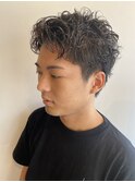 【ウェット】無造作ショート パーマ 成田凌風 刈り上げ 平針