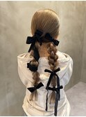 #ツイン編みおろし