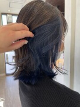 リボーンアルファ 船橋店(reborn α) インナーカラーブルー