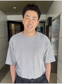men's/爽やかメンズショート ワイルドアップバングスタイル