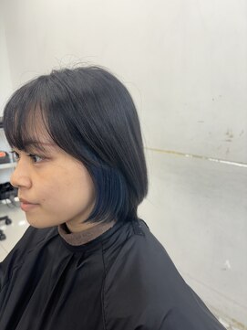 アライブ ハラジュク(ALIVE harajuku) 【ALIVE 夕貴】ブルーインナーカラー