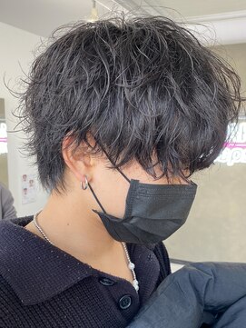 エルマーク 天王寺(L-MARK) マッシュスパイラルパーマツイストスパイラル波巻きメンズ