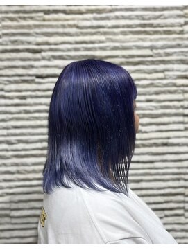 ビスイル 秋葉原店(Vis ill) ブルーバイオレット透明感ハイトーンカラー