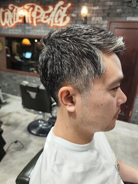 スリーセント 栄(3/cent) テーパーフェード/フェードカット/イケオジスタイル