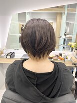 クシュ 本川越店(kusyu...)&nbsp;イメチェンホワイトブロンド外ハネボブ美髪ワイドバング韓国黒髪