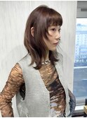 ウルフカット×ダークチョコレート【池袋駅】