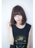 【emile国分寺】ベージュカラーのナチュラルボブ