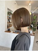 コンパクトボブ　×   アッシュベージュ