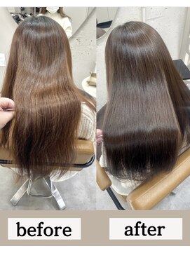 【黄味消しカラー】髪質改善プレミアカラーエステ