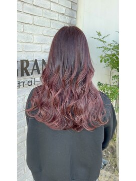 カットウェルズ粟殿店(Cut Well's smile&peace) ピンクグラデーション