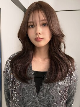 ネスト(NEST) 艶ブラウン×くびれレイヤー×顔周りカット