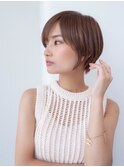 デザインカラー/レイヤーカット/ウェットヘア/オリーブベージュ