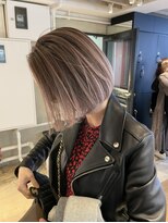 ハーパーズ 渋谷(harpers) ホワイトピンクバレイヤージュボブ