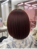 ココアカデミー 大宮(COCO academy)&nbsp;可愛さ溢れる、ツヤ感ピンクレッド