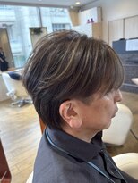 シュヴー 築地(CHEVEUX) ハンサムショート×ハイライトカラー
